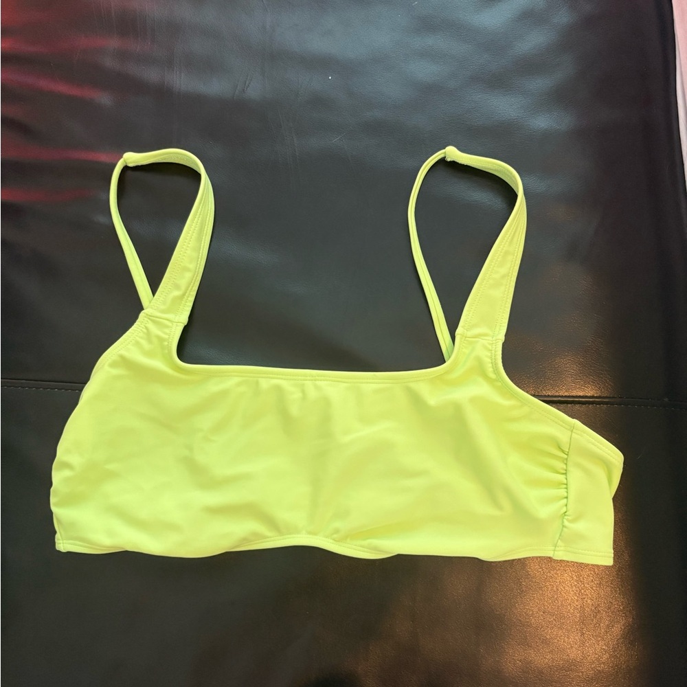Xhilaration Neon Green Yellow Women's Bikini Top